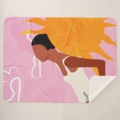 Dromen in het zonlicht sherpa deken (Voorkant (horizontaal))