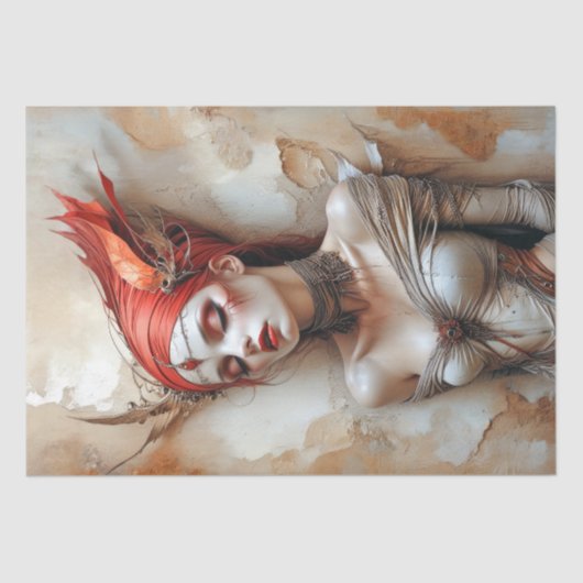 Dromen in inkt decoupage tissuepapier (Voorkant)