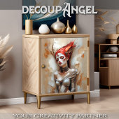 Dromen in inkt decoupage tissuepapier