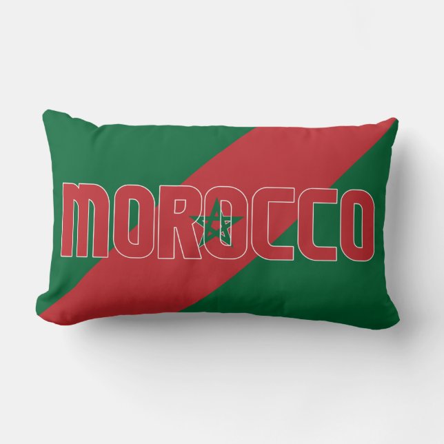 Dromen in kleur met de Marokkaanse vlag Kussen (Voorkant)