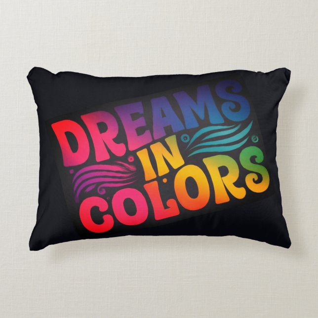 Dromen in kleuren accent kussen (Voorkant)