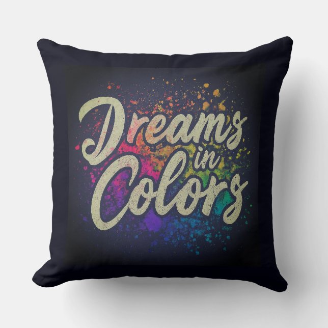 Dromen in kleuren kussen (Voorkant)