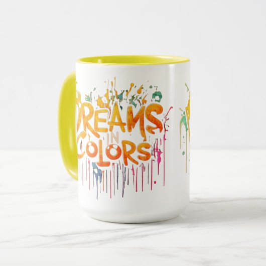 Dromen in kleuren mok (Voorkant links)