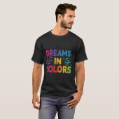 Dromen in kleuren t-shirt (Voorkant volledig)