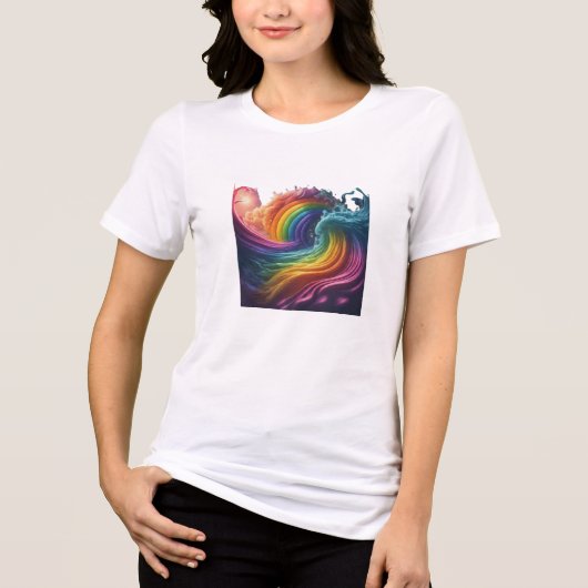 Dromen in kleuren Tri-Blend shirt (Voorkant)