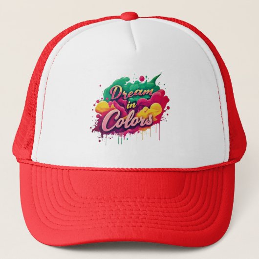 Dromen in kleuren trucker pet (Voorkant)