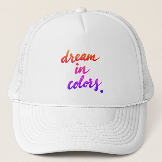 Dromen in kleuren trucker pet (Voorkant)