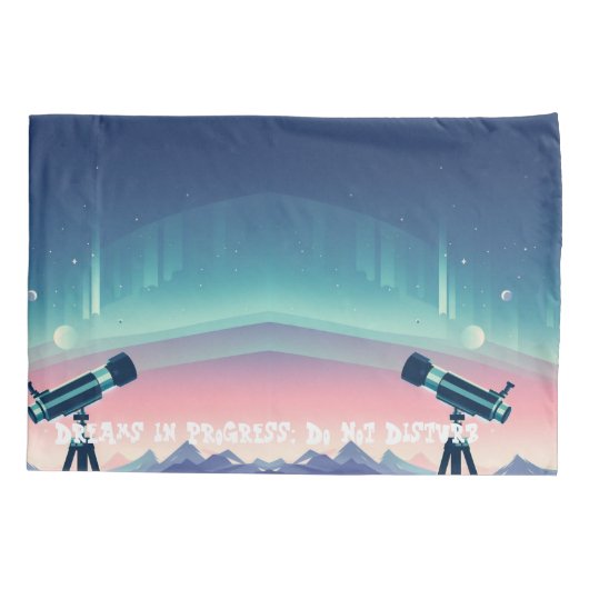 Dromen in uitvoering; Niet storen Kussensloop (Achterkant)