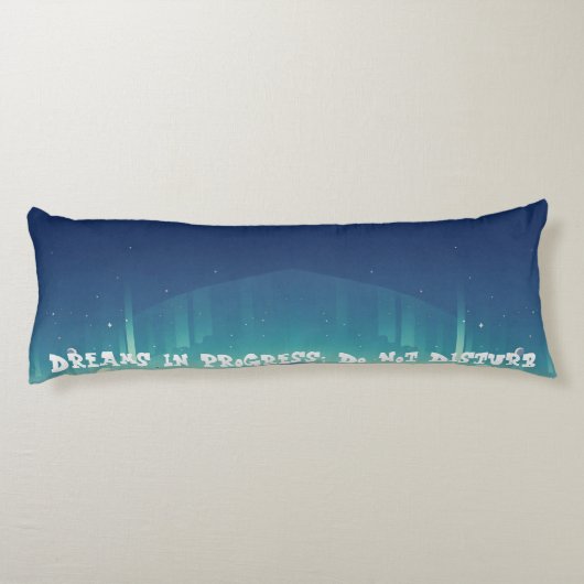 Dromen in uitvoering; niet storen lichaamskussen (Achterkant)