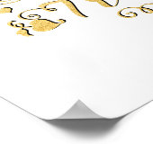 DROMEN KOMEN ECHT UIT Goud Typography Print (Hoek)