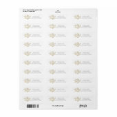 DROMEN KOMEN ECHT UIT Gouden adreslabels Etiket (Full Sheet)
