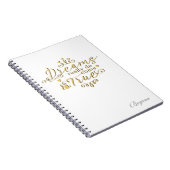 DROMEN KOMEN ECHT UIT Gouden Notitieboek Dagboek (Rechterzijde)