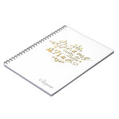 DROMEN KOMEN ECHT UIT Gouden Notitieboek Dagboek (Linkerzijde)