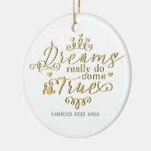 DROMEN KOMEN ECHT UIT Gouden Prinses Ornament (Links)