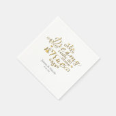 DROMEN KOMEN ECHT UIT Gouden Prinses Servetten (Hoek)