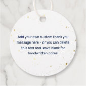 Dromen komen echt uit Moon Stars Baby shower Bedankjes Labels (Achterkant)