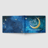 Dromen komen echt uit Moon Stars Baby shower Gastenboek (Volledig)