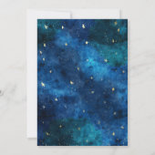 Dromen komen echt uit Moon Stars Baby shower Kaart (Achterkant)