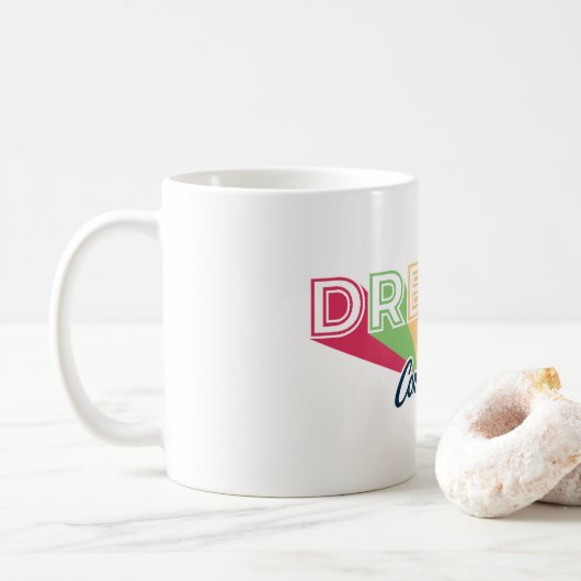 Dromen Komen Uit Custom Design Mok (Met donut)