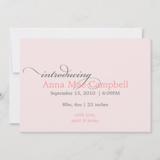 Dromen Komen Uit {Geboorteaankondiging} Aankondiging (Achterkant)