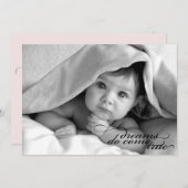 Dromen Komen Uit {Geboorteaankondiging} Aankondiging (Voorkant / Achterkant)