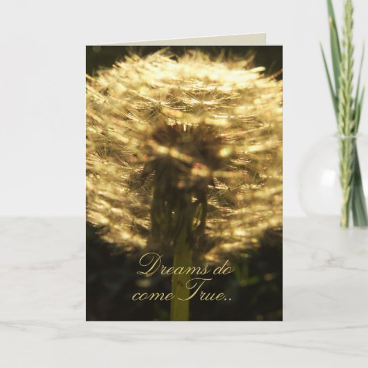 Dromen komen uit. Kaart (Voorkant)