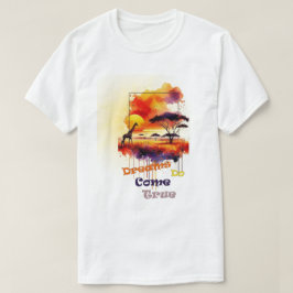 Dromen komen Ware T-shirt Design