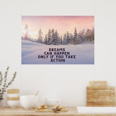 "Dromen kunnen gebeuren" Inspirerend Wall Art Post Poster (Keuken)