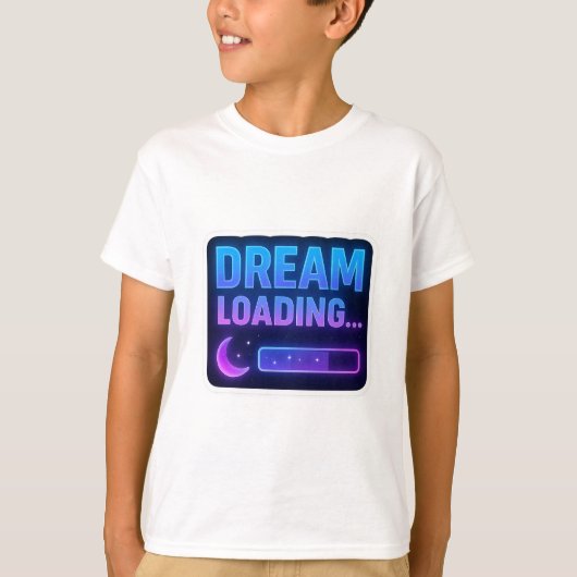 Dromen laden... Neon Progress Bar T-shirt (Voorkant)