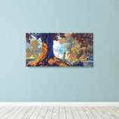 Dromen | Maxfield Parrish | Canvas Afdruk (Insitu (Houten vloer))
