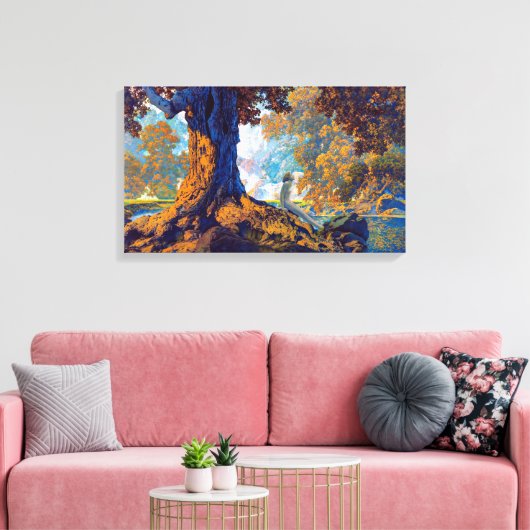 Dromen | Maxfield Parrish | Canvas Afdruk (Insitu (Woonkamer))
