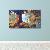 Dromen | Maxfield Parrish | Canvas Afdruk (Insitu (Houten vloer))