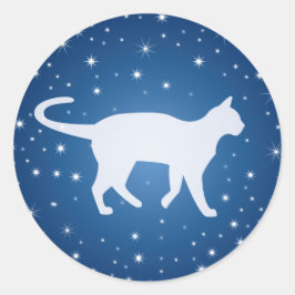 Dromen met de sterren ronde sticker