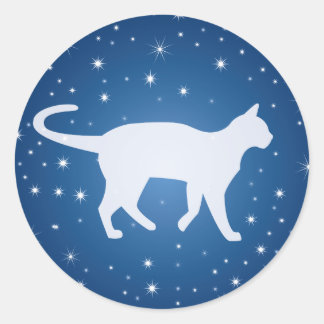 Dromen met de sterren ronde sticker