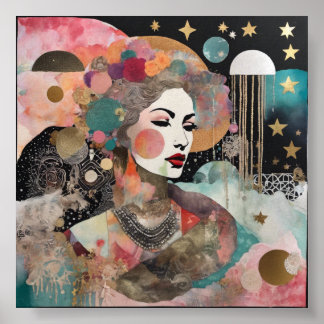 Dromen met sterren poster