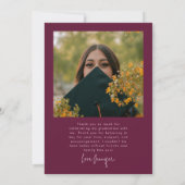 Dromen naar Realiteit Gebogen Foto Cranberry Grad Aankondiging (Achterkant)