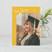 Dromen naar Realiteit Gebogen Foto Geel Gradiënt Aankondiging (Staand voorkant)