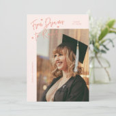 Dromen naar Realiteit Gebogen Foto Perzik Gradiënt Aankondiging (Staand voorkant)