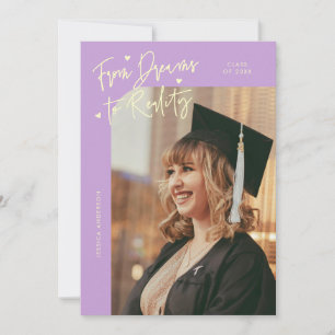 Dromen naar Realiteit Gebogen Foto Wisteria Grad Aankondiging