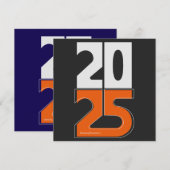 Dromen najagen in 2025 feestdagenkaart (Voorkant / Achterkant)