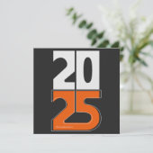 Dromen najagen in 2025 feestdagenkaart (Staand voorkant)