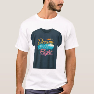 Dromen nemen vlucht t-shirt