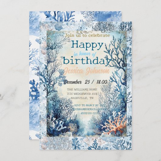 Dromen onder de zee kaart (Voorkant / Achterkant)