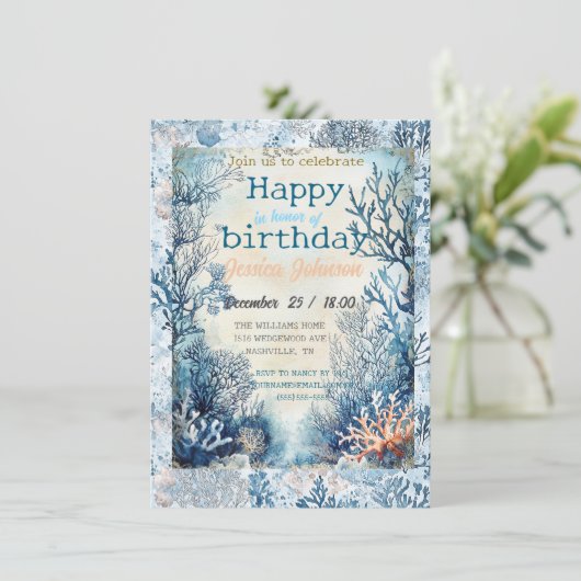 Dromen onder de zee kaart (Staand voorkant)