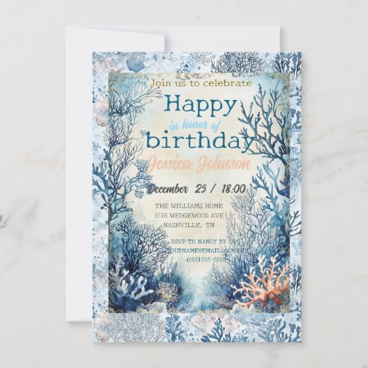 Dromen onder de zee kaart (Voorkant)