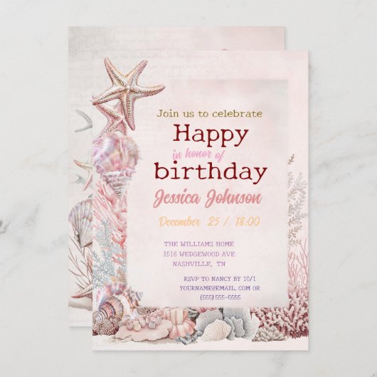 Dromen onder het zee kaart (Voorkant / Achterkant)