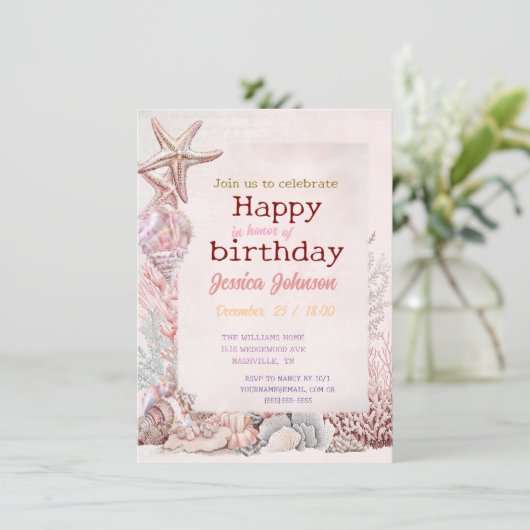 Dromen onder het zee kaart (Staand voorkant)