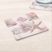 Dromen onder het zee Papieren servet Kartonnen Onderzetters (Schuin)