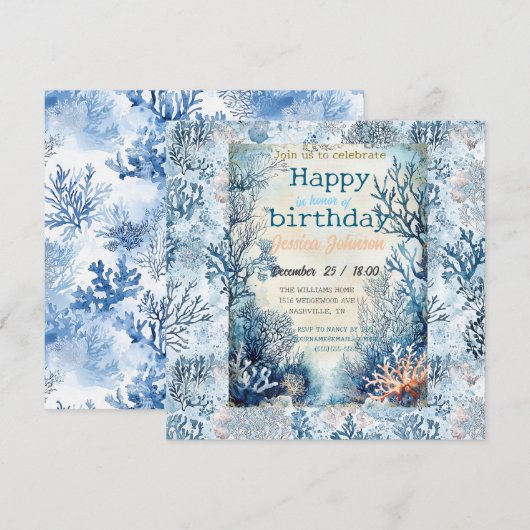 Dromen onder het zee save the date (Voorkant / Achterkant)