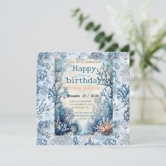 Dromen onder het zee save the date (Staand voorkant)